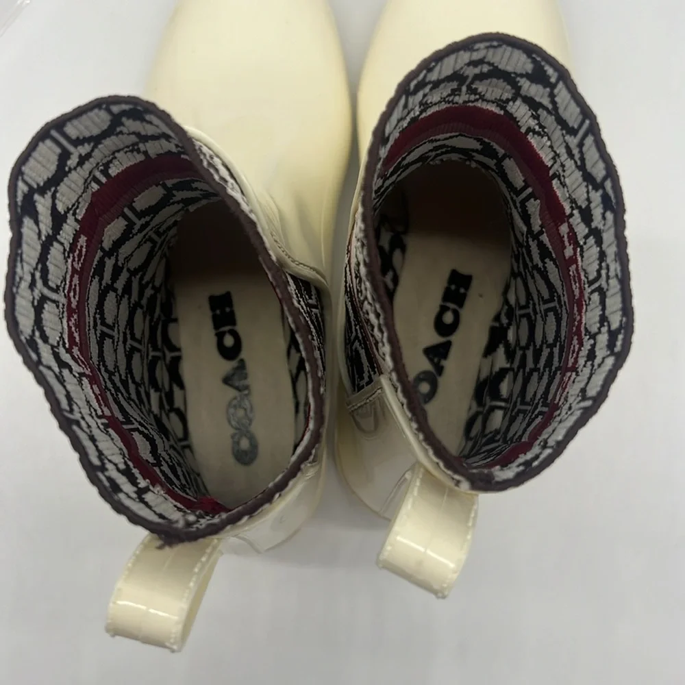Coach Rivington Rain Bootie Chalk
